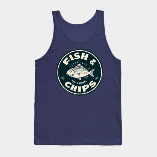 Fish & Chips logo Tank Top